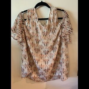 DressBarn Women’s plus size cold shoulder top - 3X